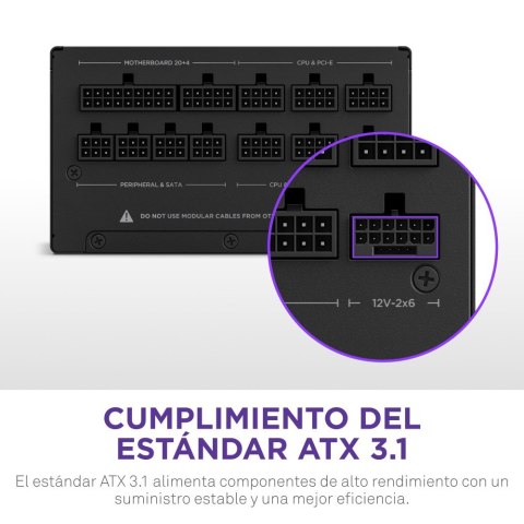 NZXT C1000 Gold ATX 3.1 moduł zasilaczy 1000 W 24-pin ATX Czarny NZXT C1000 Gold ATX 3.1 moduł zasilaczy 1000 W 24-pin ATX Czarny