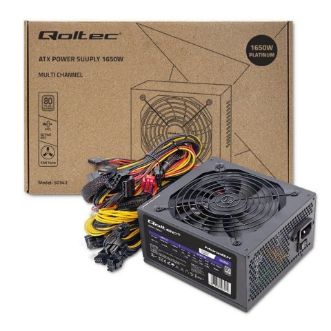 QOLTEC ZASILACZ ATX 1650W | 80 PLUS PLATINUM QOLTEC ZASILACZ ATX 1650W | 80 PLUS PLATINUM
