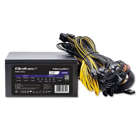 QOLTEC ZASILACZ ATX 1650W | 80 PLUS PLATINUM QOLTEC ZASILACZ ATX 1650W | 80 PLUS PLATINUM