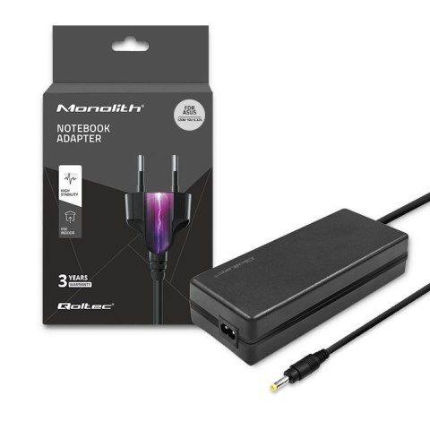 QOLTEC ZASILACZ DO ASUS 120W | 19V | 6.32A | 5.5*2.5 | +KABEL ZASILAJĄCY QOLTEC ZASILACZ DO ASUS 120W | 19V | 6.32A | 5.5*2.5 | +KABEL ZASILAJĄCY