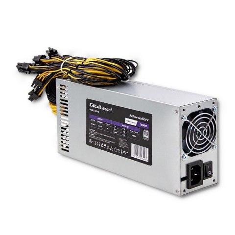 QOLTEC ZASILACZ PCI-E 1800W | 80 PLUS PLATINUM | GAMING MINER QOLTEC ZASILACZ PCI-E 1800W | 80 PLUS PLATINUM | GAMING MINER