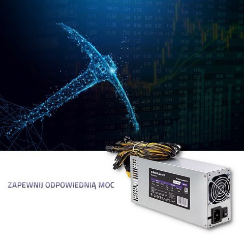 QOLTEC ZASILACZ PCI-E 1800W | 80 PLUS PLATINUM | GAMING MINER QOLTEC ZASILACZ PCI-E 1800W | 80 PLUS PLATINUM | GAMING MINER