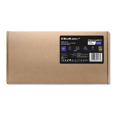 Qoltec 50177 Zasilacz PCI-E Smart 1600W | 80 Plus Gold - Data mining Qoltec 50177 Zasilacz PCI-E Smart 1600W | 80 Plus Gold - Data mining