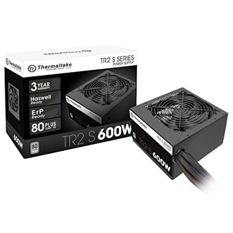 Thermaltake TRS-600AH2NK moduł zasilaczy 600 W 20+4 pin ATX ATX Czarny Thermaltake TRS-600AH2NK moduł zasilaczy 600 W 20+4 pin ATX ATX Czarny
