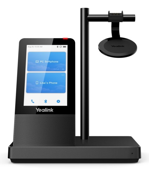 Yealink WH66 Dual UC Zestaw słuchawkowy Bezprzewodowy Opaska na głowę Biuro/centrum telefoniczne USB Typu-A Bluetooth Podstawka Yealink WH66 Dual UC Zestaw słuchawkowy Bezprzewodowy Opaska na głowę Biuro/centrum telefoniczne USB Typu-A Bluetooth Podstawka