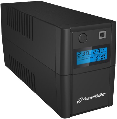 Power Walker UPS LINE-INTERACTIVE 850VA 4X IEC, USB, RJ11 LCD Power Walker UPS LINE-INTERACTIVE 850VA 4X IEC, USB, RJ11 LCD
