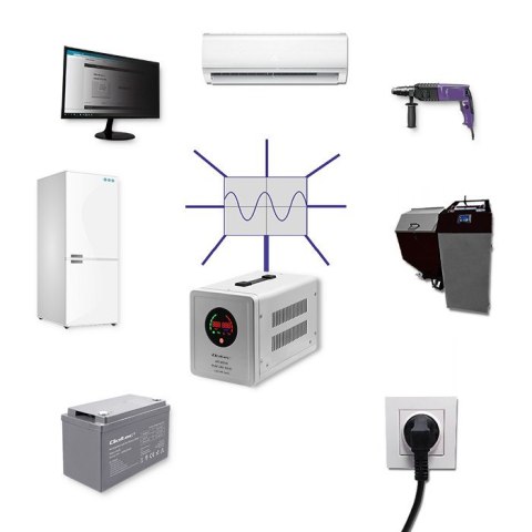 QOLTEC ZASILACZ AWARYJNY PURE SINE WAVE UPS 800VA 560W STAŁA FAZA SZARY QOLTEC ZASILACZ AWARYJNY PURE SINE WAVE UPS 800VA 560W STAŁA FAZA SZARY