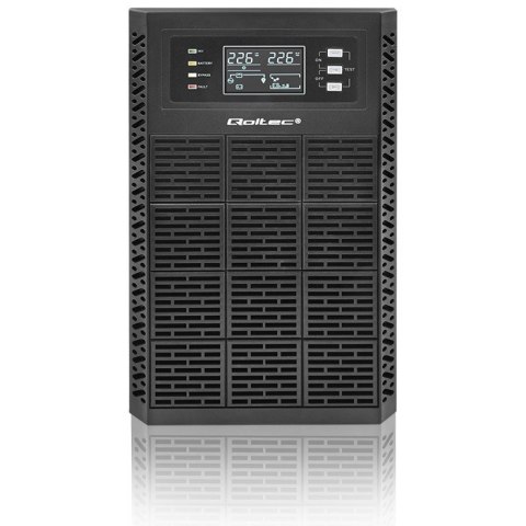 QOLTEC ZASILACZ AWARYJNY UPS 3KVA | 3000W | POWER FACTOR 1.0 | LCD | EPO | USB | ON-LINE QOLTEC ZASILACZ AWARYJNY UPS 3KVA | 3000W | POWER FACTOR 1.0 | LCD | EPO | USB | ON-LINE