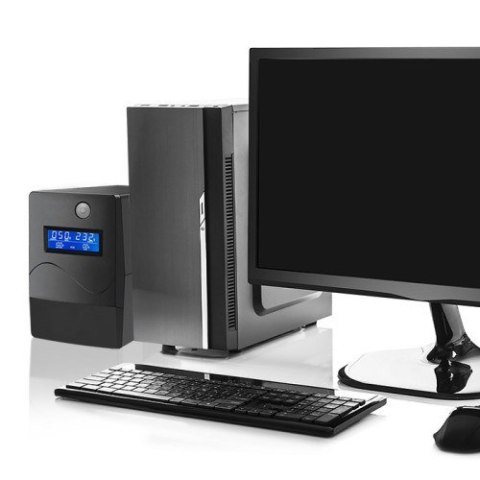 QOLTEC ZASILACZ AWARYJNY UPS 850VA | 480W | LCD | USB | RJ45 QOLTEC ZASILACZ AWARYJNY UPS 850VA | 480W | LCD | USB | RJ45