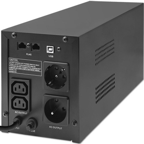 QOLTEC ZASILACZ AWARYJNY UPS LINE INTERACTIVE | MONOLITH | 2000VA | 1200W | LCD | USB QOLTEC ZASILACZ AWARYJNY UPS LINE INTERACTIVE | MONOLITH | 2000VA | 1200W | LCD | USB