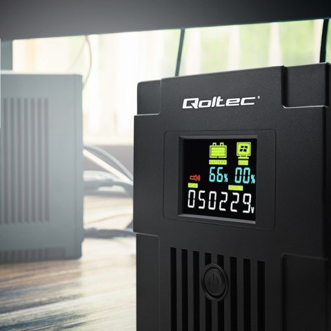 QOLTEC ZASILACZ AWARYJNY UPS LINE INTERACTIVE | MONOLITH | 2000VA | 1200W | LCD | USB QOLTEC ZASILACZ AWARYJNY UPS LINE INTERACTIVE | MONOLITH | 2000VA | 1200W | LCD | USB