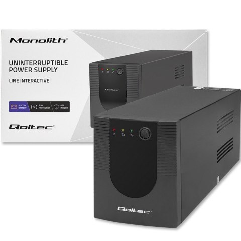 QOLTEC ZASILACZ AWARYJNY UPS LINE INTERACTIVE MONOLITH | 2000VA | 1200W QOLTEC ZASILACZ AWARYJNY UPS LINE INTERACTIVE MONOLITH | 2000VA | 1200W