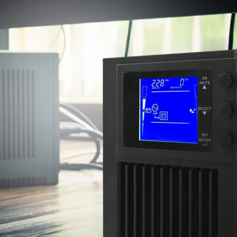 QOLTEC ZASILACZ AWARYJNY UPS ON-LINE | PURE SINE WAVE | 2KVA | 1.6KW | LCD | USB QOLTEC ZASILACZ AWARYJNY UPS ON-LINE | PURE SINE WAVE | 2KVA | 1.6KW | LCD | USB