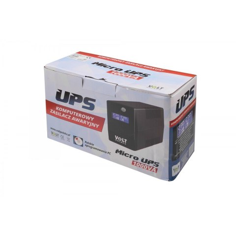 Zasilacz awaryjny MicroUPS 1000VA/600W 1*9Ah Zasilacz awaryjny MicroUPS 1000VA/600W 1*9Ah