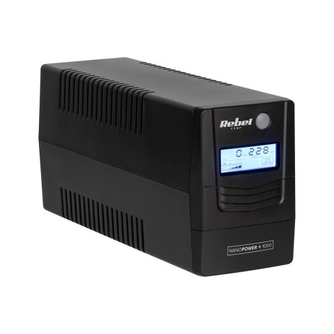 Zasilacz awaryjny komputerowy UPS REBEL Nanopower PLUS 1000 ( OFFLINE, 1000VA / Zasilacz awaryjny komputerowy UPS REBEL Nanopower PLUS 1000 ( OFFLINE, 1000VA /
