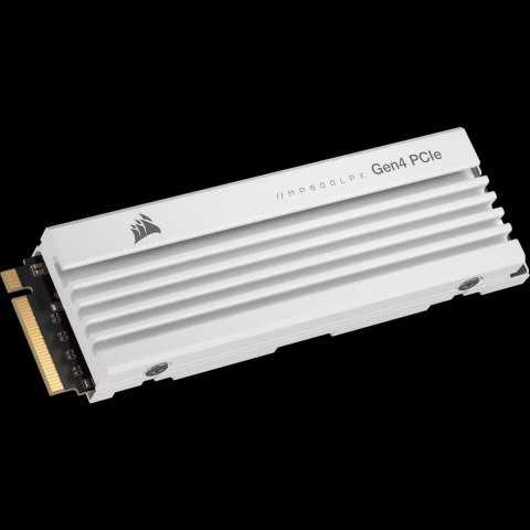 Dysk SSD Corsair MP600 Pro LPX NVMe, PCIe 4.0 M.2 Type 2280 - 2 TB - biały