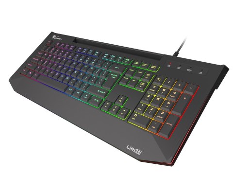 Klawiatura dla graczy Genesis Lith 400 RGB US podświetlenie X-Scissor Software SLIM Klawiatura dla graczy Genesis Lith 400 RGB US podświetlenie X-Scissor Software SLIM