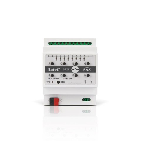 SATEL KNX 8-kanałowy aktor przełączający KNX-SA24 SATEL KNX 8-kanałowy aktor przełączający KNX-SA24