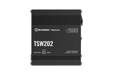 Teltonika TSW202 Switch 8x RJ45 1Gb, 2x SFP L2 POE+ Teltonika TSW202 Switch 8x RJ45 1Gb, 2x SFP L2 POE+