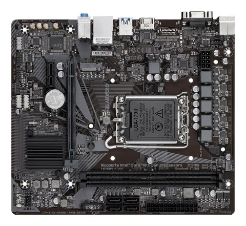 GIGABYTE H610M H V2 płyta główna Intel H610 Express LGA 1700 micro ATX GIGABYTE H610M H V2 płyta główna Intel H610 Express LGA 1700 micro ATX