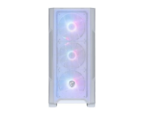 MSI MAG FORGE M100R Midi Tower Przezroczysty, Biały MSI MAG FORGE M100R Midi Tower Przezroczysty, Biały