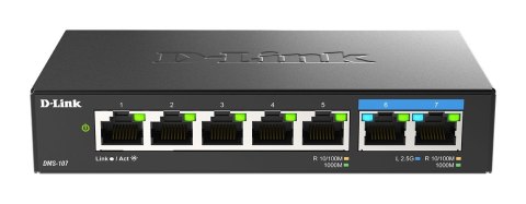 D-Link DMS-107/E łącza sieciowe Nie zarządzany Gigabit Ethernet (10/100/1000) Czarny D-Link DMS-107/E łącza sieciowe Nie zarządzany Gigabit Ethernet (10/100/1000) Czarny
