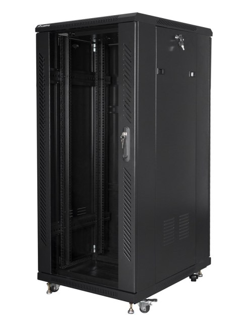 LANBERG SZAFA STOJĄCA RACK 19" 27U 600X800 DRZWI SZKLANE LCD CZARNA FF01-6827-12BL (FLAT PACK) LANBERG SZAFA STOJĄCA RACK 19" 27U 600X800 DRZWI SZKLANE LCD CZARNA FF01-6827-12BL (FLAT PACK)