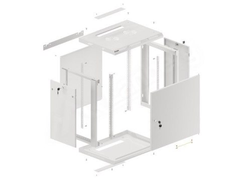 LANBERG SZAFA WISZĄCA RACK 19" 12U 600X450 DRZWI METALOWE SZARA (FLAT PACK) WF01-6412-00S LANBERG SZAFA WISZĄCA RACK 19" 12U 600X450 DRZWI METALOWE SZARA (FLAT PACK) WF01-6412-00S