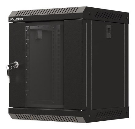 Lanberg WF11-3306-10B stojak 6U Szafa wisząca Czarny Lanberg WF11-3306-10B stojak 6U Szafa wisząca Czarny