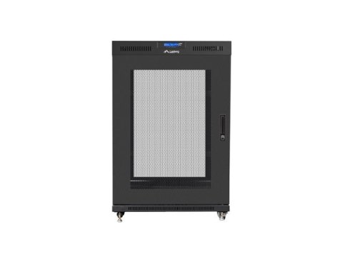 SZAFA INSTALACYJNA RACK STOJĄCA 19" 22U 800X1000 CZARNA DRZWI PERFOROWANE LCD LANBERG (FLAT PACK) V2 SZAFA INSTALACYJNA RACK STOJĄCA 19" 22U 800X1000 CZARNA DRZWI PERFOROWANE LCD LANBERG (FLAT PACK) V2