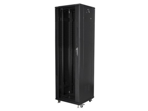 Szafa jednosekcyjna, zamykana na zamek Lanberg FF01-6642-12B (42U; 19''; 2050mm / 600mm / 600 mm; stojąca; Pełne, Szklane; 800 k Szafa jednosekcyjna, zamykana na zamek Lanberg FF01-6642-12B (42U; 19''; 2050mm / 600mm / 600 mm; stojąca; Pełne, Szklane; 800 k