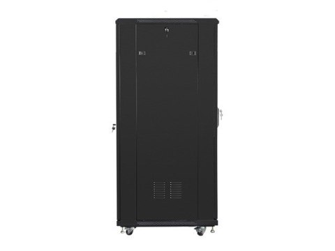 Szafa jednosekcyjna, zamykana na zamek Lanberg FF01-6832-12B (32U; 19'' / 600mm / 800 mm; stojąca; Pełne, Szklane; 800 kg; kolor Szafa jednosekcyjna, zamykana na zamek Lanberg FF01-6832-12B (32U; 19'' / 600mm / 800 mm; stojąca; Pełne, Szklane; 800 kg; kolor