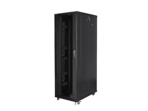 Szafa rack Lanberg FF01-8242-12B (42U; 19''; 2047mm / 800mm / 1200 mm; stojąca; Szklane; 800 kg; kolor czarny) Szafa rack Lanberg FF01-8242-12B (42U; 19''; 2047mm / 800mm / 1200 mm; stojąca; Szklane; 800 kg; kolor czarny)