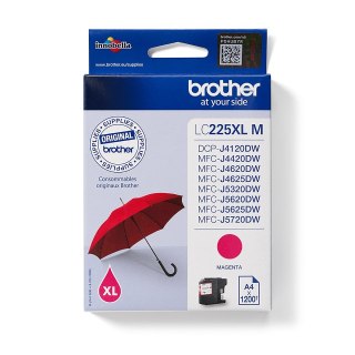 Brother LC-225XLM nabój z tuszem 1 szt. Oryginalny Purpurowy