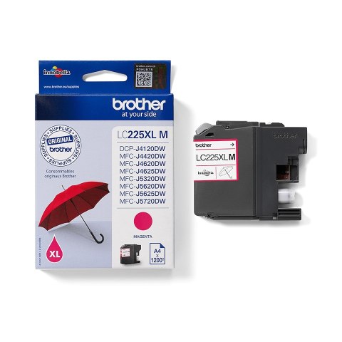 Brother LC-225XLM nabój z tuszem 1 szt. Oryginalny Purpurowy