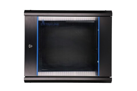 Extralink 9U 600x450 Czarna | Szafa rack | montowana na ścianie Extralink 9U 600x450 Czarna | Szafa rack | montowana na ścianie