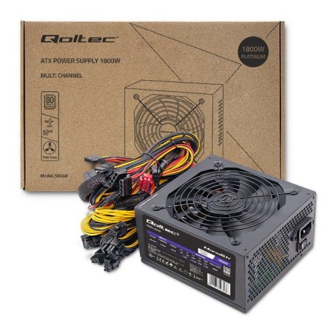QOLTEC ZASILACZ ATX 1800W | 80 PLUS PLATINUM | GAMING MINER QOLTEC ZASILACZ ATX 1800W | 80 PLUS PLATINUM | GAMING MINER