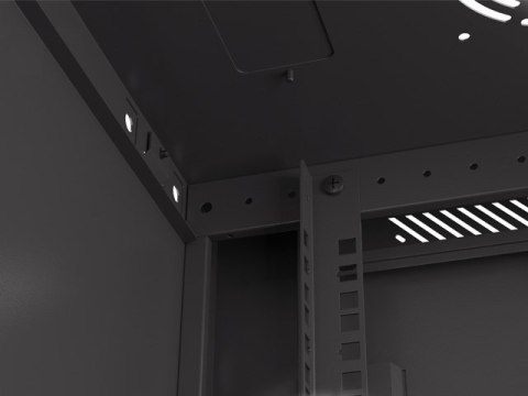 SZAFA INSTALACYJNA RACK WISZĄCA 19" 12U 600X450 CZARNA DRZWI PERFOROWANE LANBERG (FLAT PACK) SZAFA INSTALACYJNA RACK WISZĄCA 19" 12U 600X450 CZARNA DRZWI PERFOROWANE LANBERG (FLAT PACK)