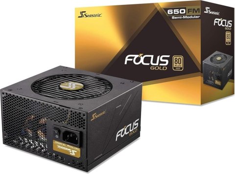 Seasonic Focus Gold 650 moduł zasilaczy 650 W 20+4 pin ATX ATX Czarny Seasonic Focus Gold 650 moduł zasilaczy 650 W 20+4 pin ATX ATX Czarny