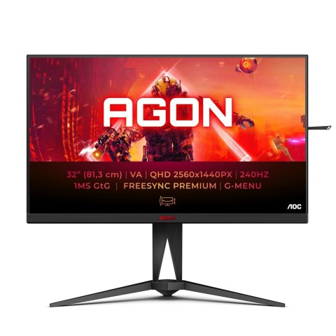 AOC AGON 5 AG325QZN/EU LED display 80 cm (31.5") 2560 x 1440 px Quad HD Czarny AOC AGON 5 AG325QZN/EU LED display 80 cm (31.5") 2560 x 1440 px Quad HD Czarny