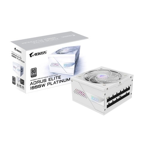 GIGABYTE AORUS ELITE P1000W ICE moduł zasilaczy 1000 W 20+4 pin ATX ATX Biały GIGABYTE AORUS ELITE P1000W ICE moduł zasilaczy 1000 W 20+4 pin ATX ATX Biały