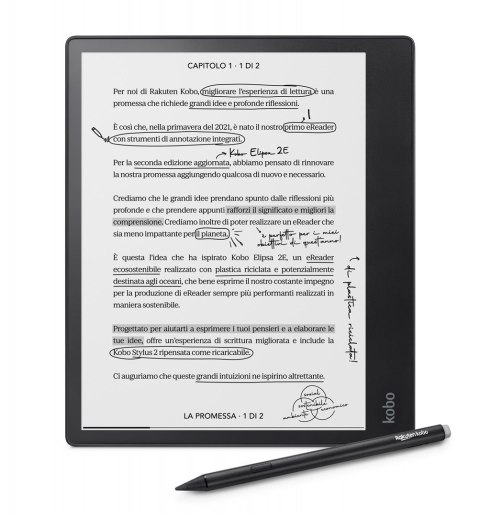 Kobo eBook-Reader eBookReader Elipsa 2E 32GB Zestaw z rysikiem (N605-KU-BK-K-BU) (N605KUBKKBU) Kobo eBook-Reader eBookReader Elipsa 2E 32GB Zestaw z rysikiem (N605-KU-BK-K-BU) (N605KUBKKBU)