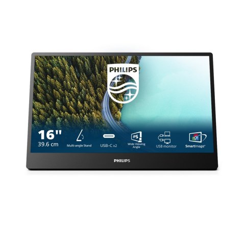 Philips 3000 series 16B1P3302D/00 monitor komputerowy 39,6 cm (15.6") 1920 x 1080 px Full HD LED Czarny Philips 3000 series 16B1P3302D/00 monitor komputerowy 39,6 cm (15.6") 1920 x 1080 px Full HD LED Czarny