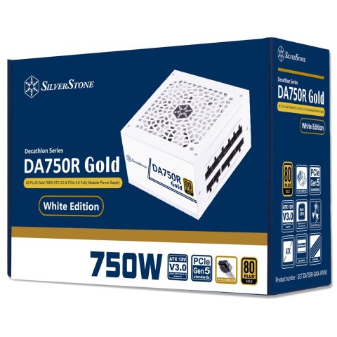 Silverstone DA750R Gold moduł zasilaczy 750 W 24-pin ATX ATX Biały Silverstone DA750R Gold moduł zasilaczy 750 W 24-pin ATX ATX Biały
