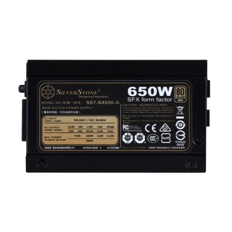 Silverstone SX650-G moduł zasilaczy 650 W 20+4 pin ATX SFX Czarny Silverstone SX650-G moduł zasilaczy 650 W 20+4 pin ATX SFX Czarny