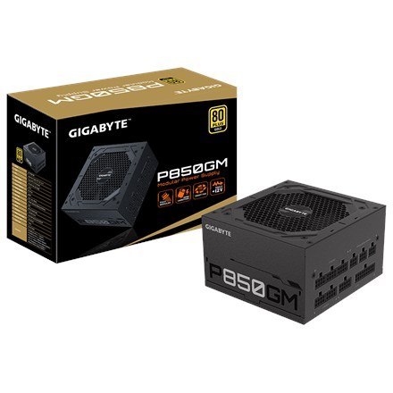 Gigabyte P850GM moduł zasilaczy 850 W 20+4 pin ATX ATX Czarny Gigabyte P850GM moduł zasilaczy 850 W 20+4 pin ATX ATX Czarny