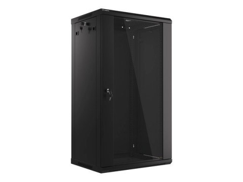 Lanberg WF01-6422-10B stojak 22U Szafa wisząca Czarny