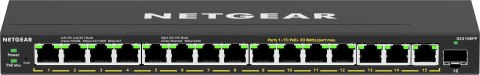 NETGEAR 16-Port High-Power PoE+ Gigabit Ethernet Plus Switch (231W) with 1 SFP port (GS316EPP) Zarządzany Gigabit Ethernet (10/1