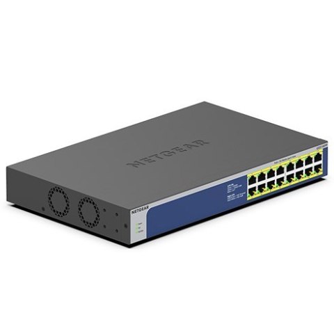 NETGEAR GS516PP Nie zarządzany Gigabit Ethernet (10/100/1000) Obsługa PoE Niebieski, Szary NETGEAR GS516PP Nie zarządzany Gigabit Ethernet (10/100/1000) Obsługa PoE Niebieski, Szary