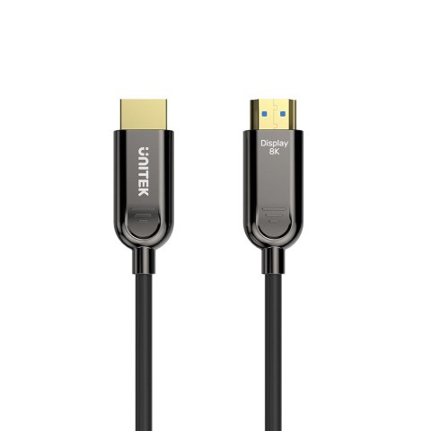 UNITEK KABEL OPTYCZNY HDMI 2.1 Active Optical Cable 8K / 4K 144Hz 10M UNITEK KABEL OPTYCZNY HDMI 2.1 Active Optical Cable 8K / 4K 144Hz 10M